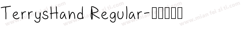 TerrysHand Regular字体转换